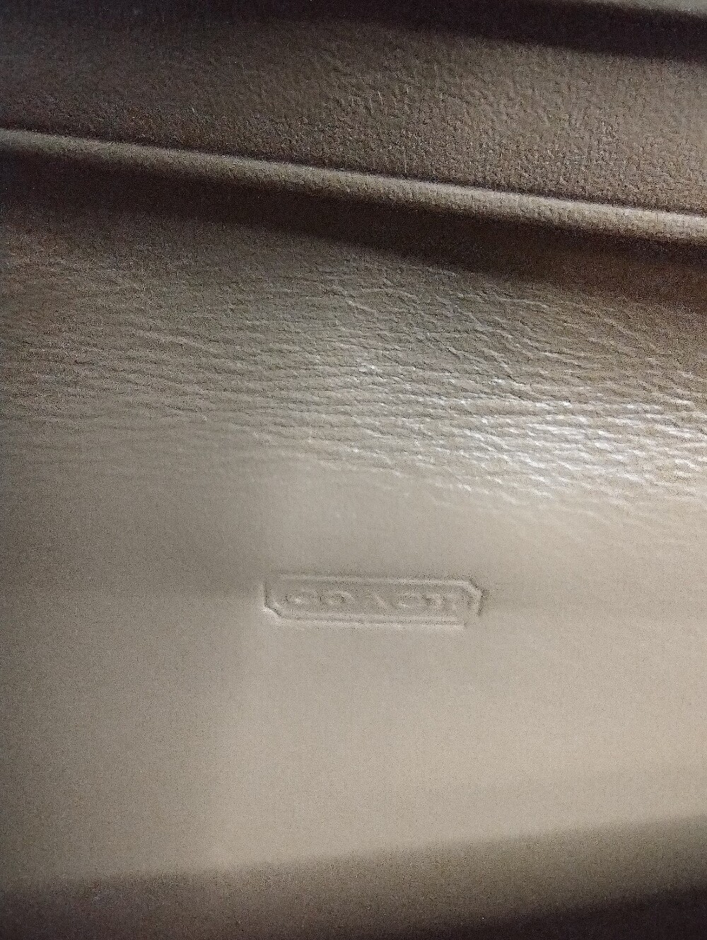 Coach Vintage Signature Kisslock Wallet Khaki Canvas Brown Leather Leatherware - Picture 7 of 8